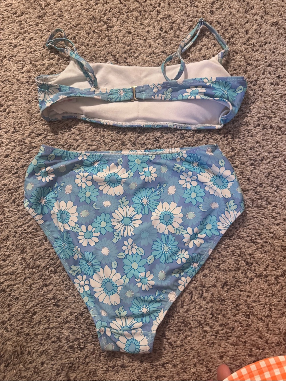 No Boundaries Blue Floral Two-Piece Bikini Set